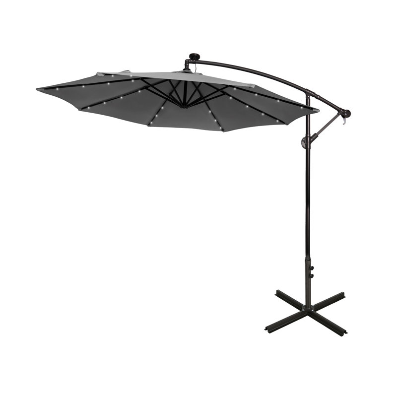 Parasol en porte-à-faux 10 pi Kinyon, Gris