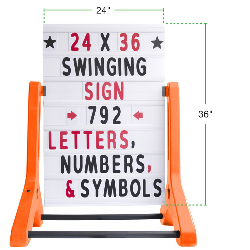 Sign Holder, Orange