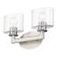 Très grande applique pour meuble-lavabo en chrome poli 5 lumières avec verre soufflé à la bouche-108265165-108265155