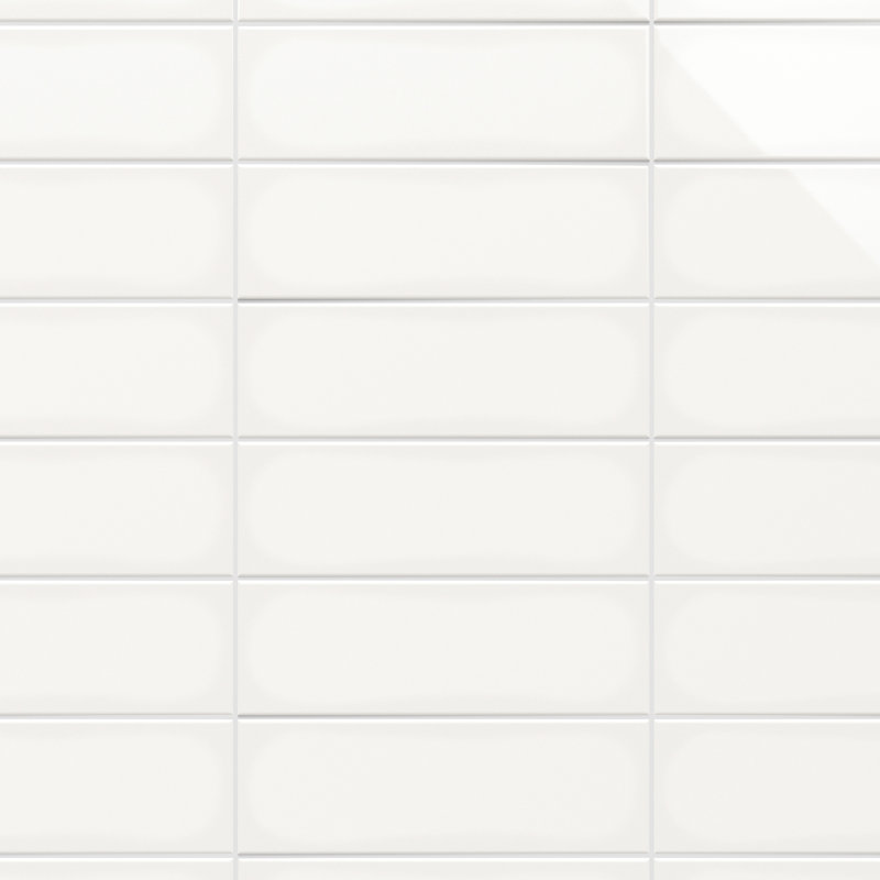 Remington 3.93 in. x 11.81 in. Polished Porcelain Subway Wall Tile (13.55 Sq. Ft. / Case), White