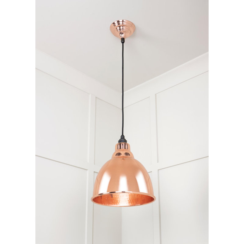 Brindley 1 - Light Dome Pendant, Pink