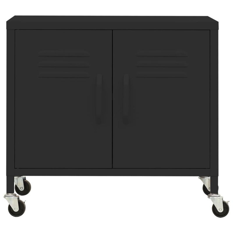 Gazali Storage Cabinet 60x35x56 cm Steel, Black