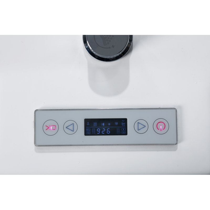 Baignoire combinée 67 po x 32 po en fibre de verre avec chauffe-eau Alcove