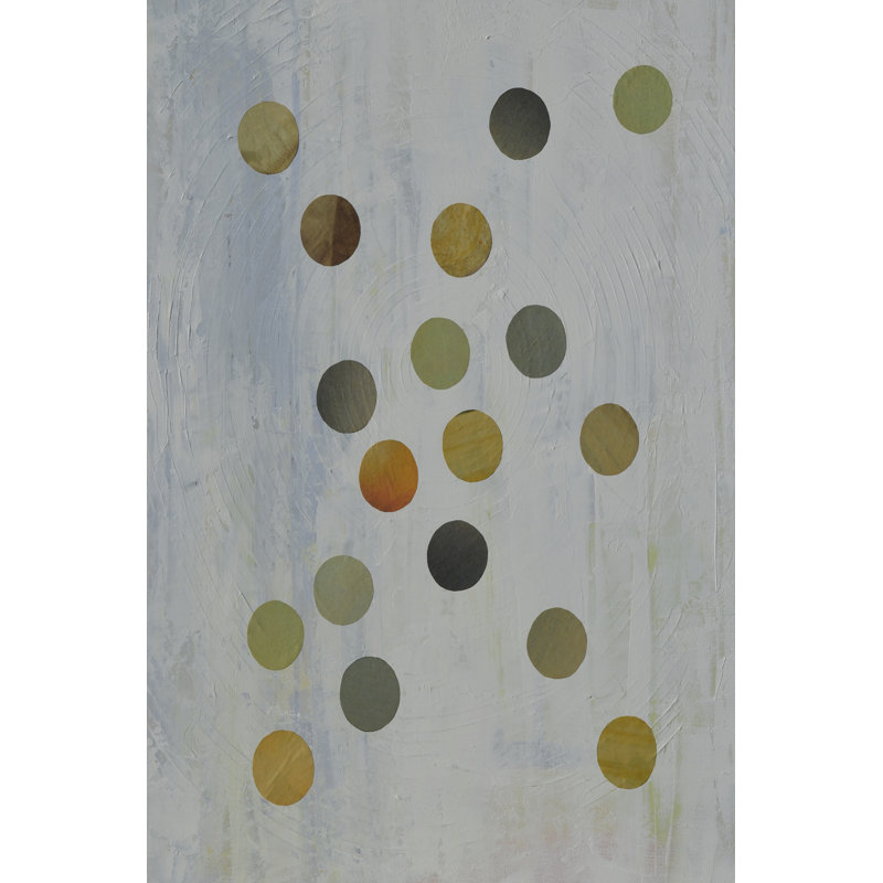 Circles Too I - Painting, 122 cm H x 81 cm W, Black Floater Framed