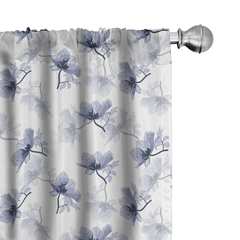 Panneau coulissant semi-diaphane avec passe-tringle Poppy, 28 po x 95 po
