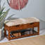 Banc de rangement en bois massif Vienna-821880356