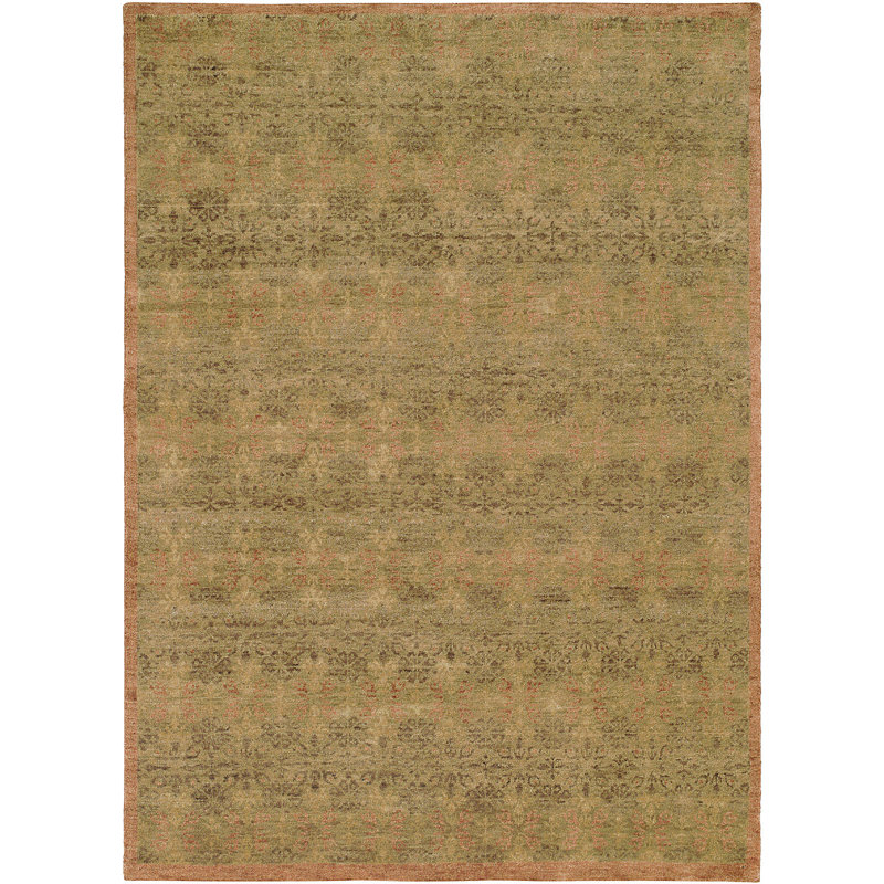 Osvaldo Wool Floral Indoor Rug, Rectangle 2' x 3'