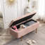 Banc de rangement rembourré en velours Miajah-251652327