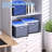 Hanging File Organizer, Mesh File Folder Box File Crate File Folder Organizer Storage Box, Letter Size ,2 Pack