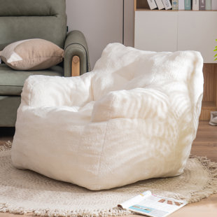 Furry Memory Foam Bean Bag Chair