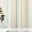 Cantonnière de cuisine à rayures verticales à double couche Mudge Farmhouse-2106418913-2111448824