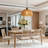 Rattan Pendant Light, Boho Farmhouse Chandelier For Kitchen Island, Dining Room, Bedroom