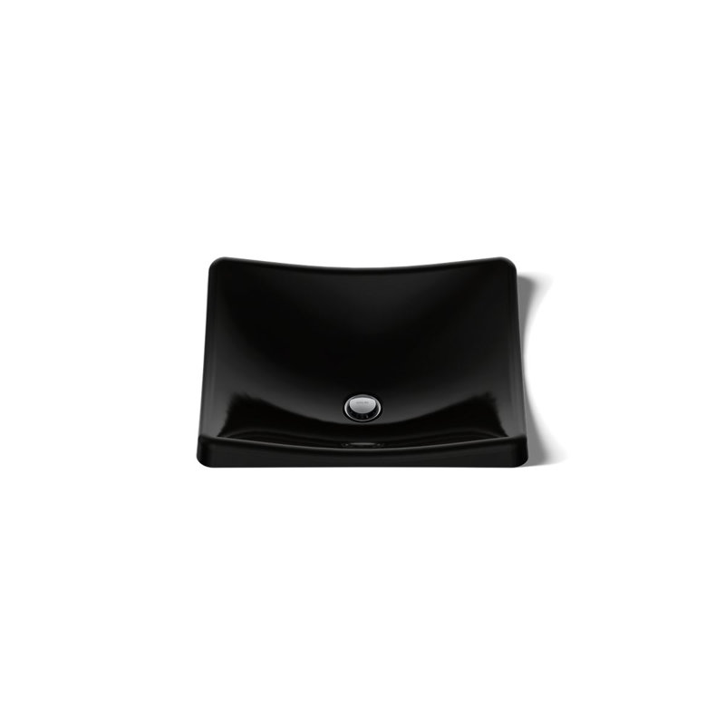 DemiLav Metal Specialty Vessel Bathroom Sink, Black