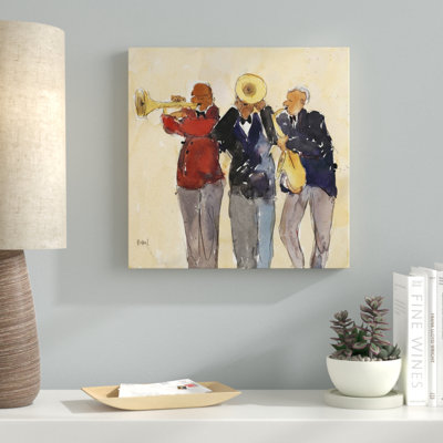 Jazz Trio II - Wrapped Canvas Print