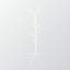 Portemanteau autoportant à 8 crochets en métal blanc Hazina, H 70,08 po x l 17,33 po x P 17,33 po