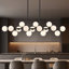 Lustre linéaire moderne en verre bullé à 16 lumières à intensité variable Spoutnik-1695430288