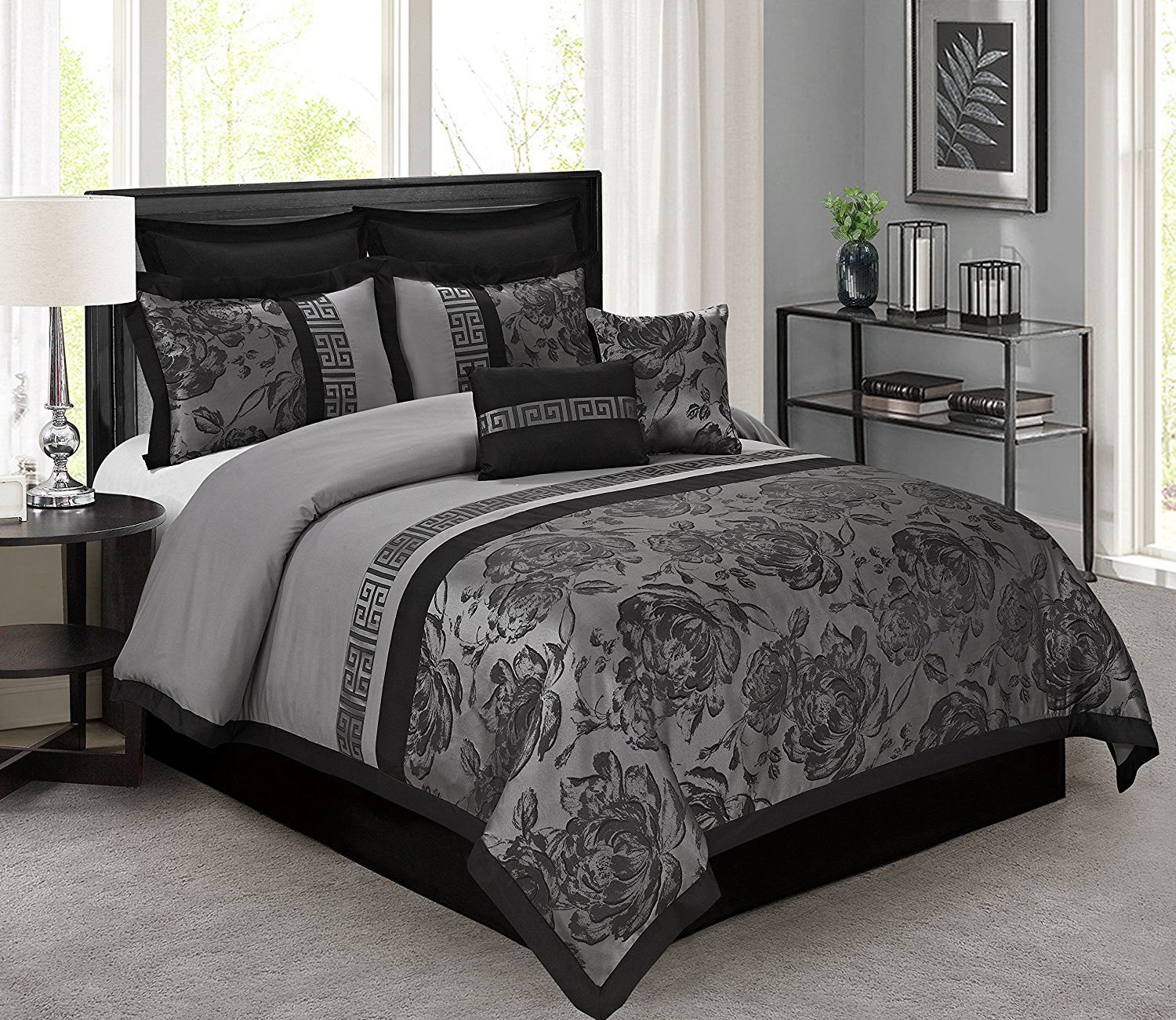 Homechoice International Group Microfiber 8 Piece Comforter Set ...