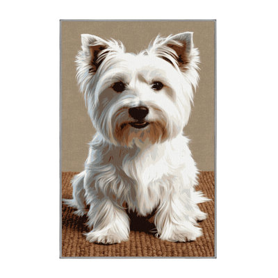  Tapis blanc lavable West Highland Dogs Terrier