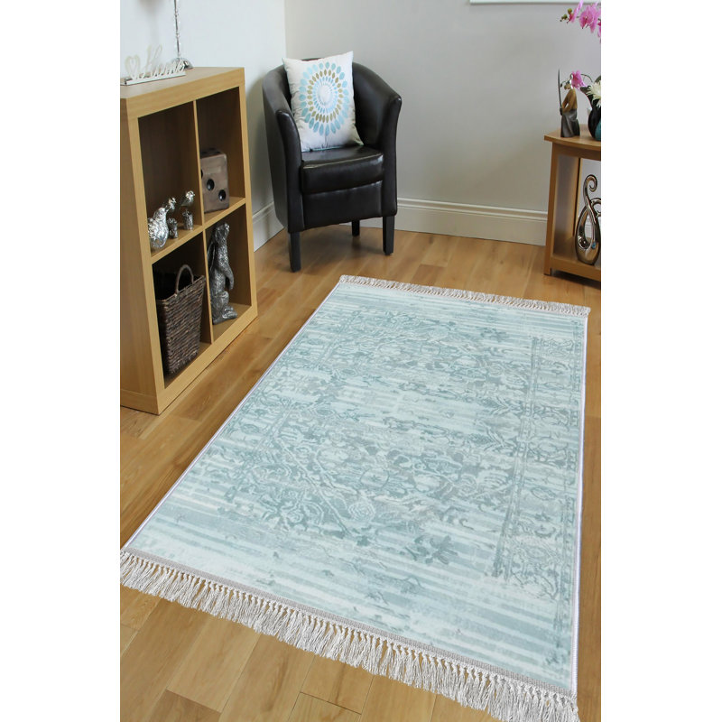 Luxurious Velvet Area Rug, 5.9 x 9.2 Feet | 100% Velvet Fabric, 100% Cotton Sole, 0.4 in Pile Height | Antibacterial, Non-Slip, Machine Washable | Elegant 3D Digital Print for Living Room & Bedroom Decor
