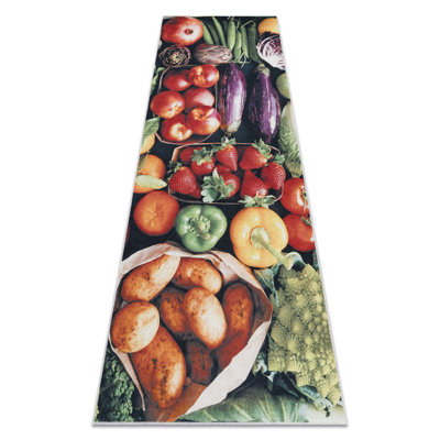 Fizaan Flowers 80cm X 200cm Area Rug