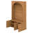 Entryway Hall Tree With Storage Bench, Adjustable Shelves, Arched Coat Rack With 4 Golden Hooks And 3 Cabinets-1866011374