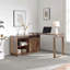 Crédence de rangement pour bureau à la maison en forme de L