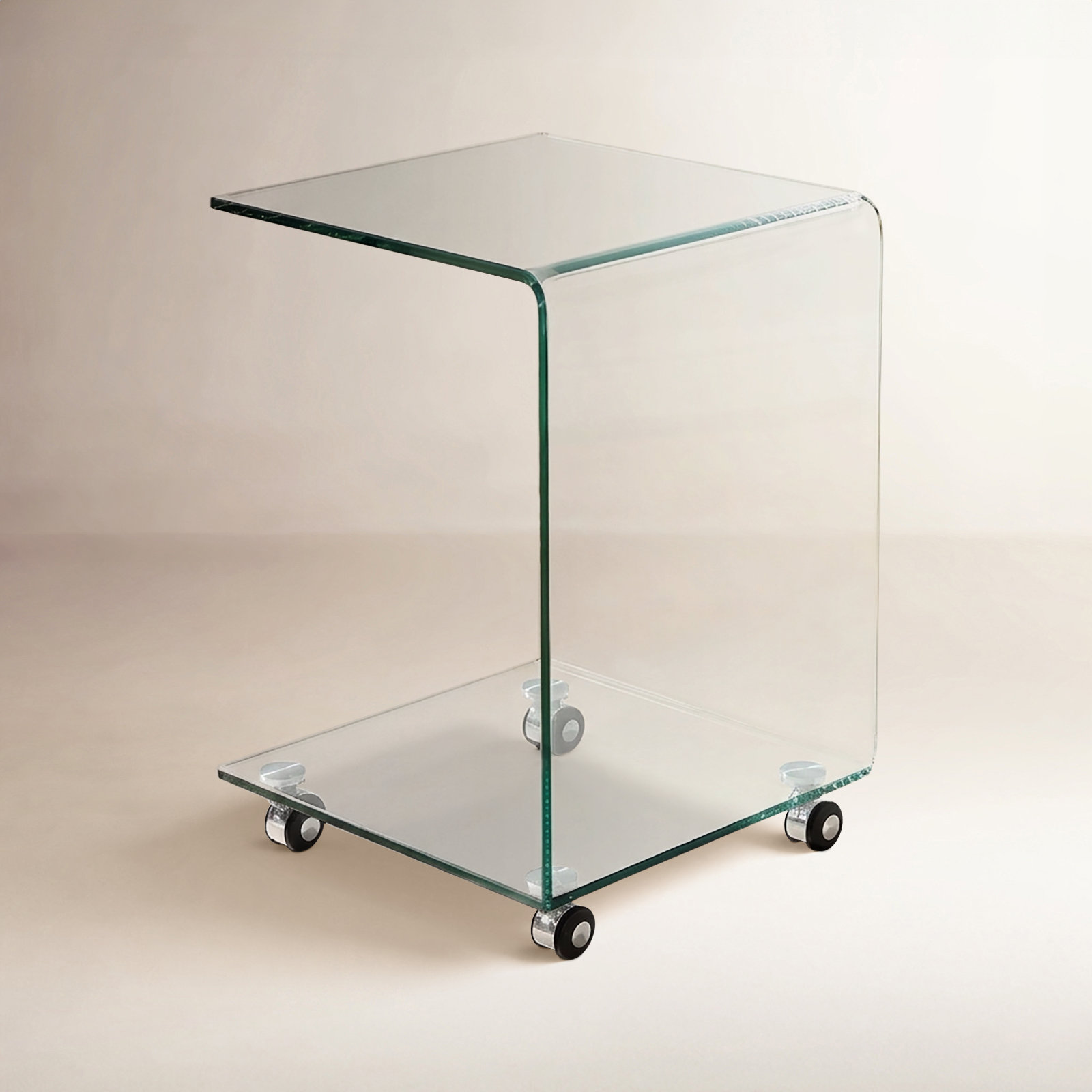 16" Glass End Table