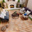 20 tuiles de terrasse emboîtables à motif rayé-106312155