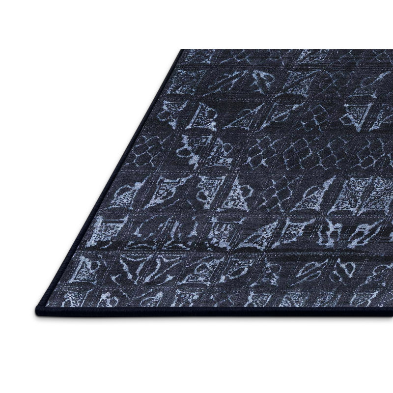 Abstract Indoor Rug, Rectangle 7' x 9'