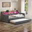 Upholstered Daybed with Trundle-141085536