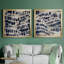 Indigo Markings I - Ensemble de 2 reproductions d'art encadrées-563722775-633692421-633692430