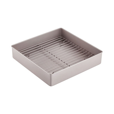 Poêle à rôtir antiadhésive 16 po x 12,52 po x 3,11 po (noir) à rôtir à la dinde CHEFMADE