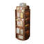 Vitrines en bois massif brun noisette
