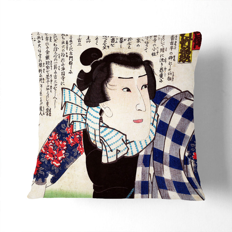 Square Throw Cushion, 40cm H x 40cm W x 15cm D