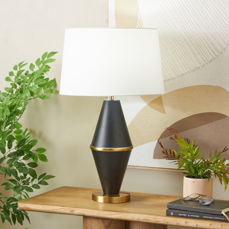 Lampe de table 27 po Barraza, Brun