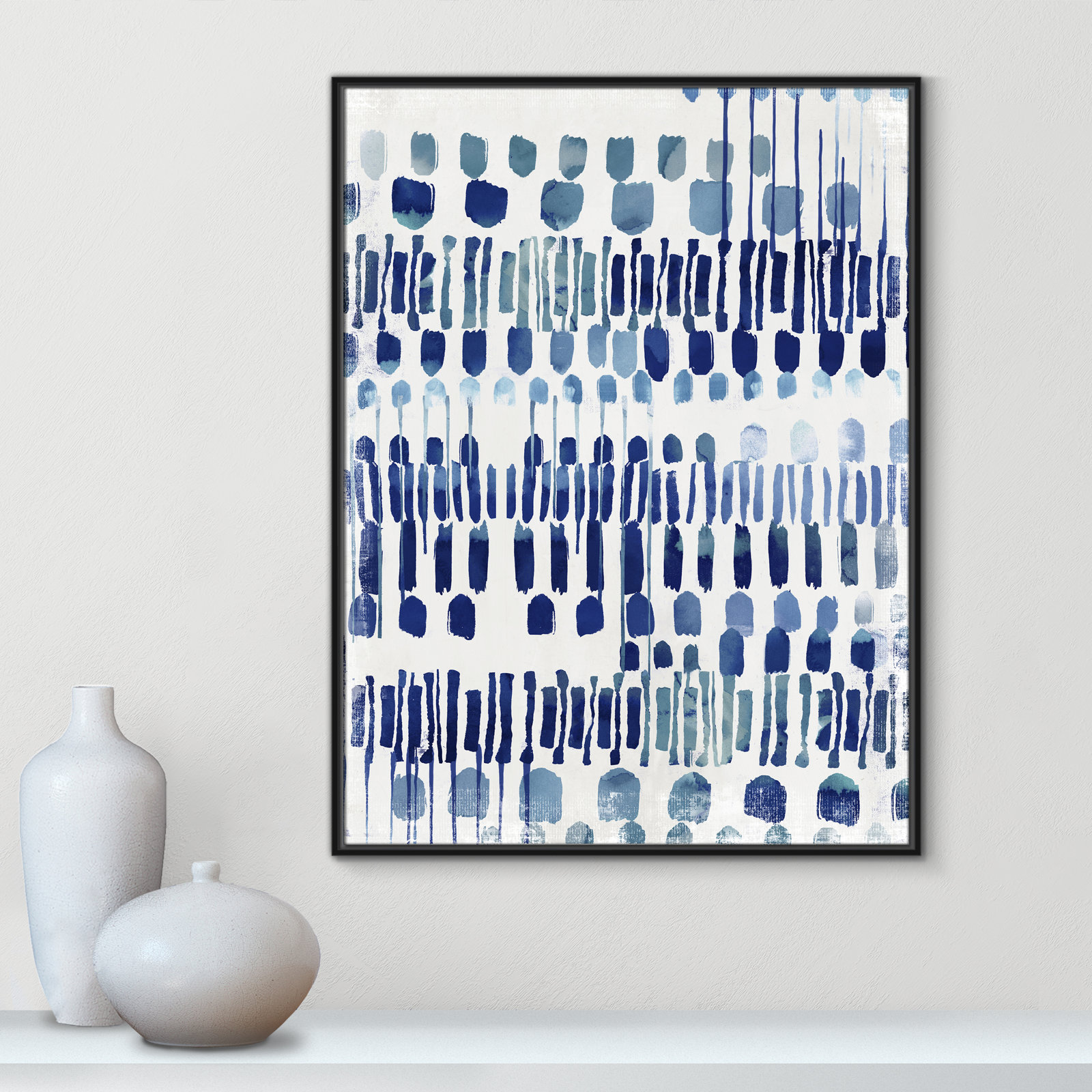 Continuously I - Painting Print, No Matte, Black Framed Canvas, 41.5" H x 31.5" W x 2" D
