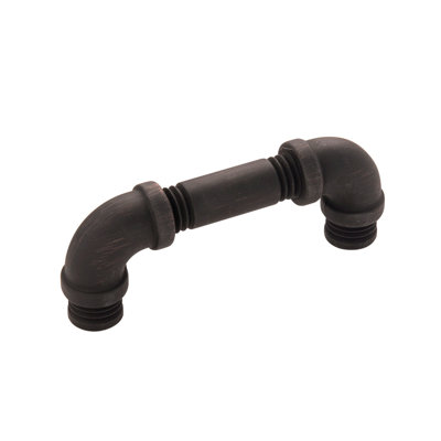Pipeline Kitchen Cabinet Handles, Solid Core Drawer Pulls for Cabinet Doors, 3"