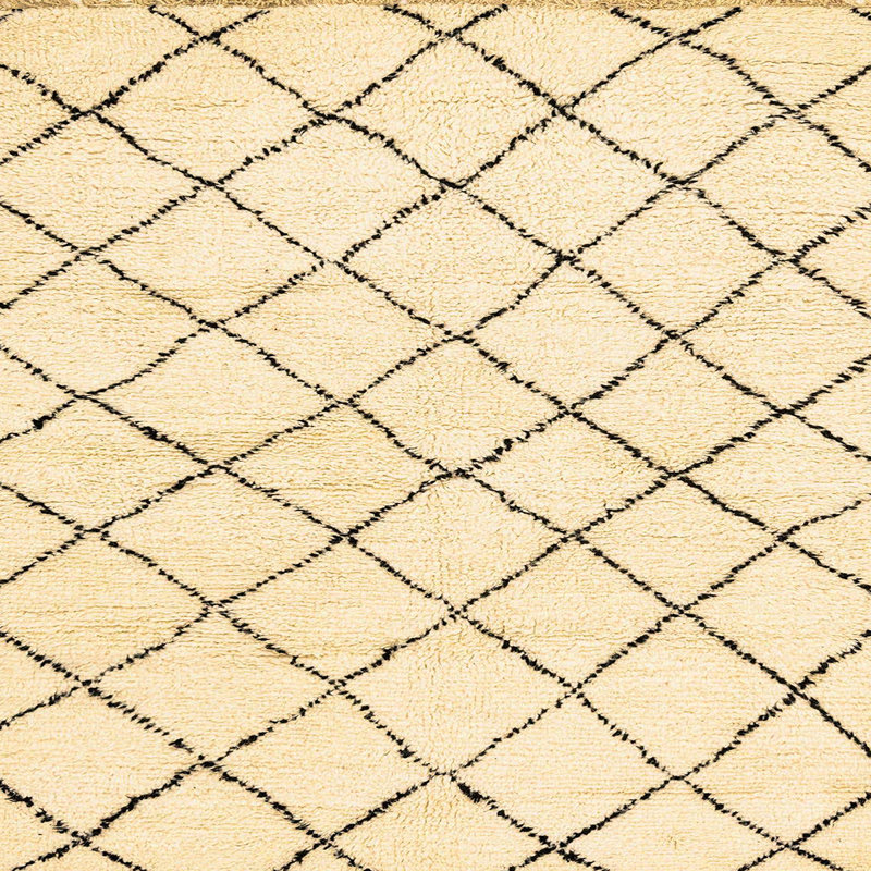 Tapis abstrait moderne 2953, Carré 4 pi