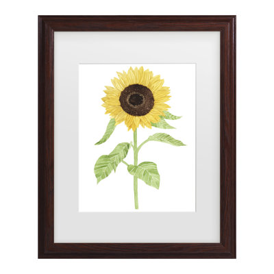 Bolog Sarah Frances Sunflower Matted Framed Art