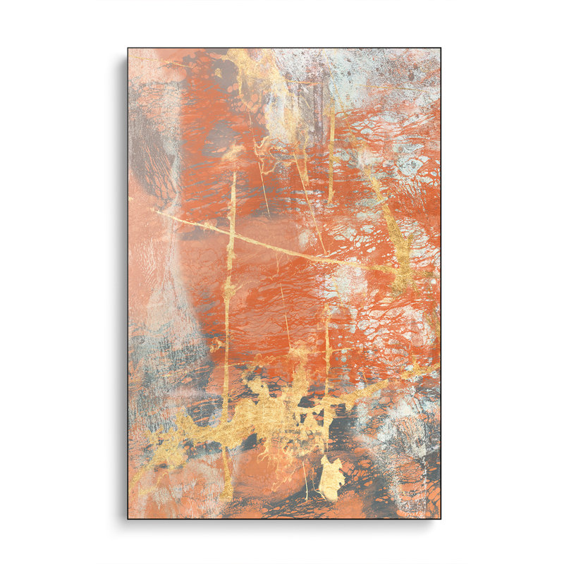 Reproduction d'art sur toile en métal Stepreix - Terre Cotta Lace I par Jennifer Goldberger