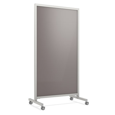 EZ Mobile Glassboard Freestanding Glass Reversible Large - 6' - 8' Framed Glass Board
