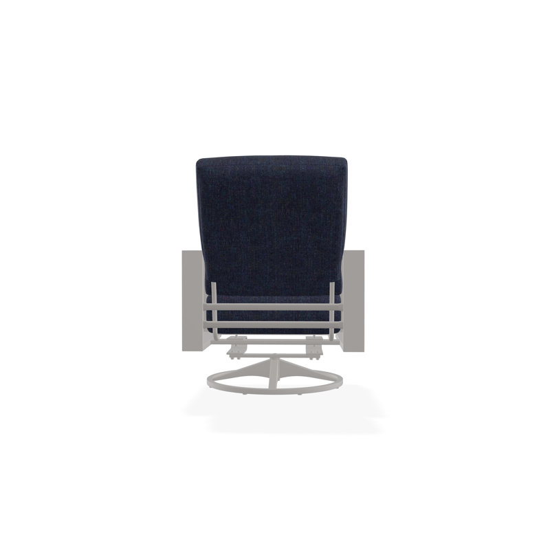 Larssen Outdoor Lounge Chair, Spectrum Indigo Sunbrella®, Warm Gray