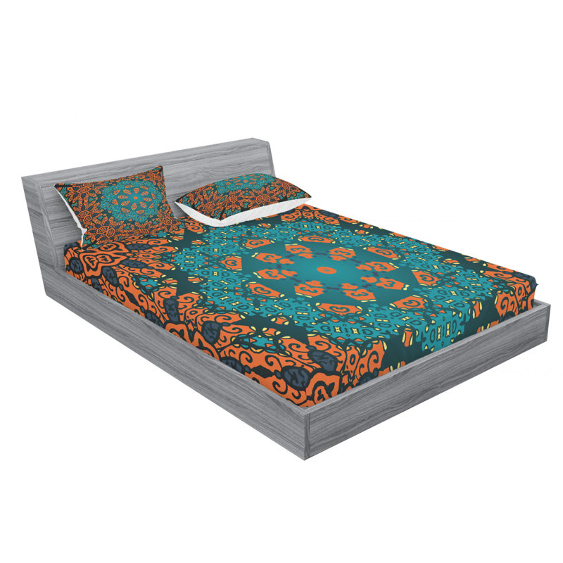Microfiber Sheet Set, Queen Sheet Set with Fitted Sheet