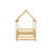 Twin Size House Floor Bed With Roof Frame