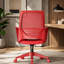 Executive Office Ergonomic Mesh Chair 350LBS, Office Seating, Mesh Fabric, Comfortable Sitting, Integrated Armrest, Lifting, Swivel Net Chair (Red)