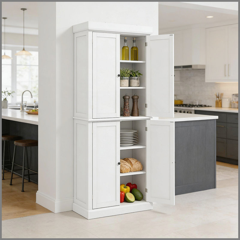 Armoire de rangement autoportante pour garde-manger, armoire de cuisine