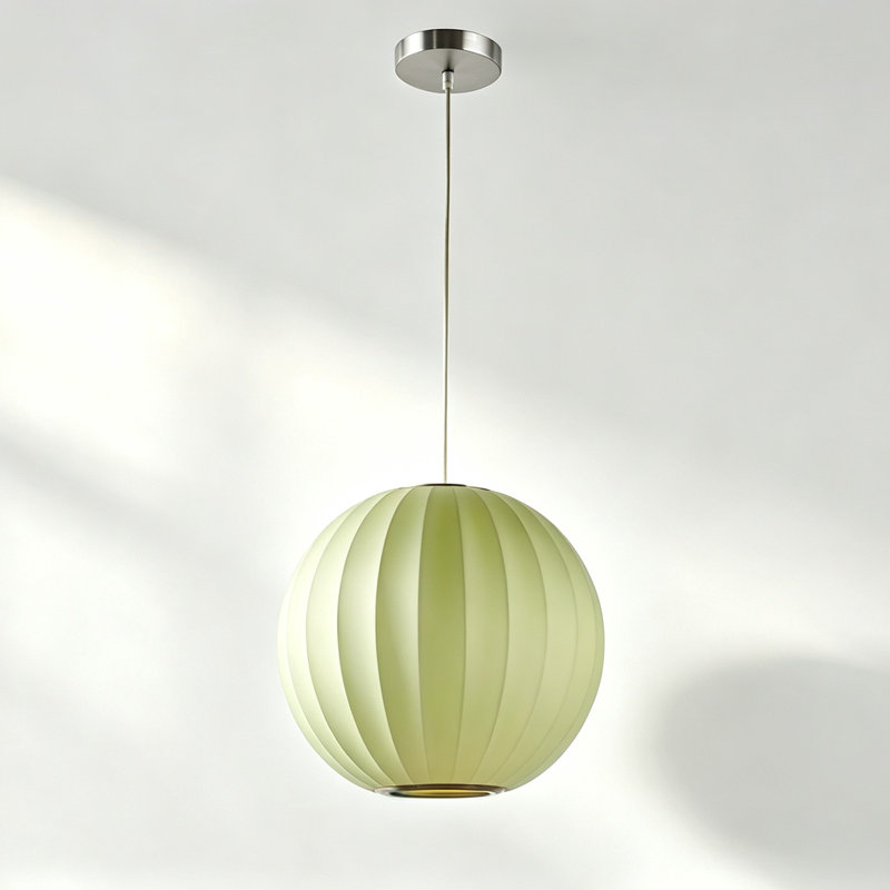 Luminaire sphère suspendu 1 lumières simple, Vert