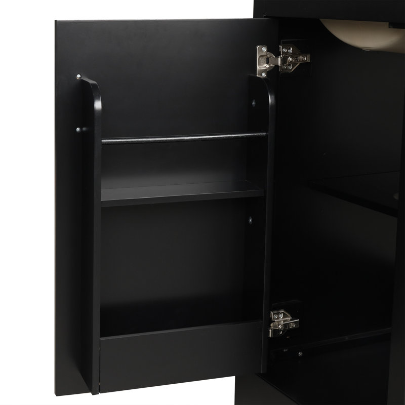 20" Bathroom Vanity with Sink, Black
