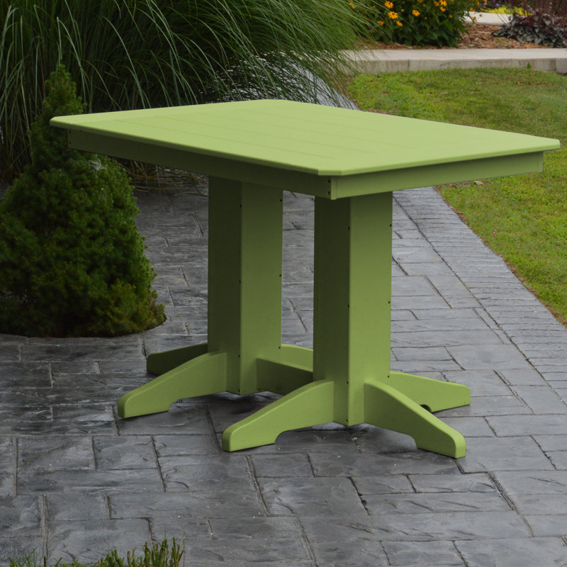 Table de salle à manger Nettie, Vert lime, l 33 po x L 72 po x H 32 po
