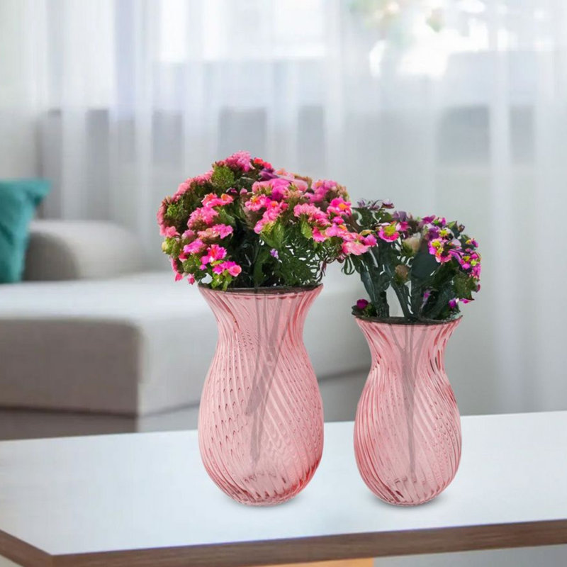 Devarion Glass Table Vase, Pink